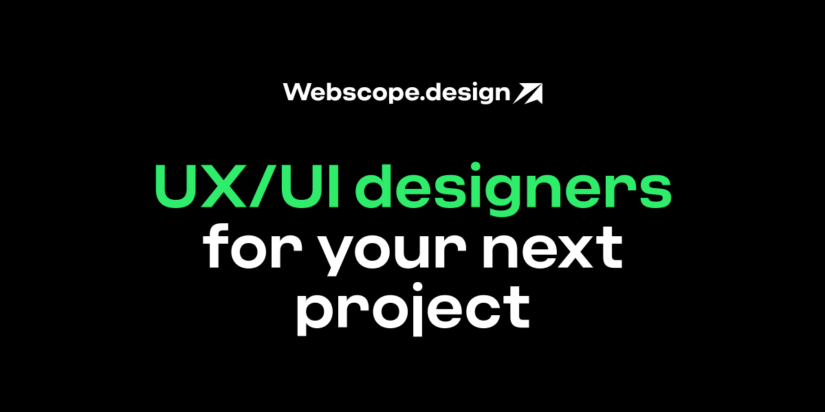 Webscope.design - UX/UI designers for you next project